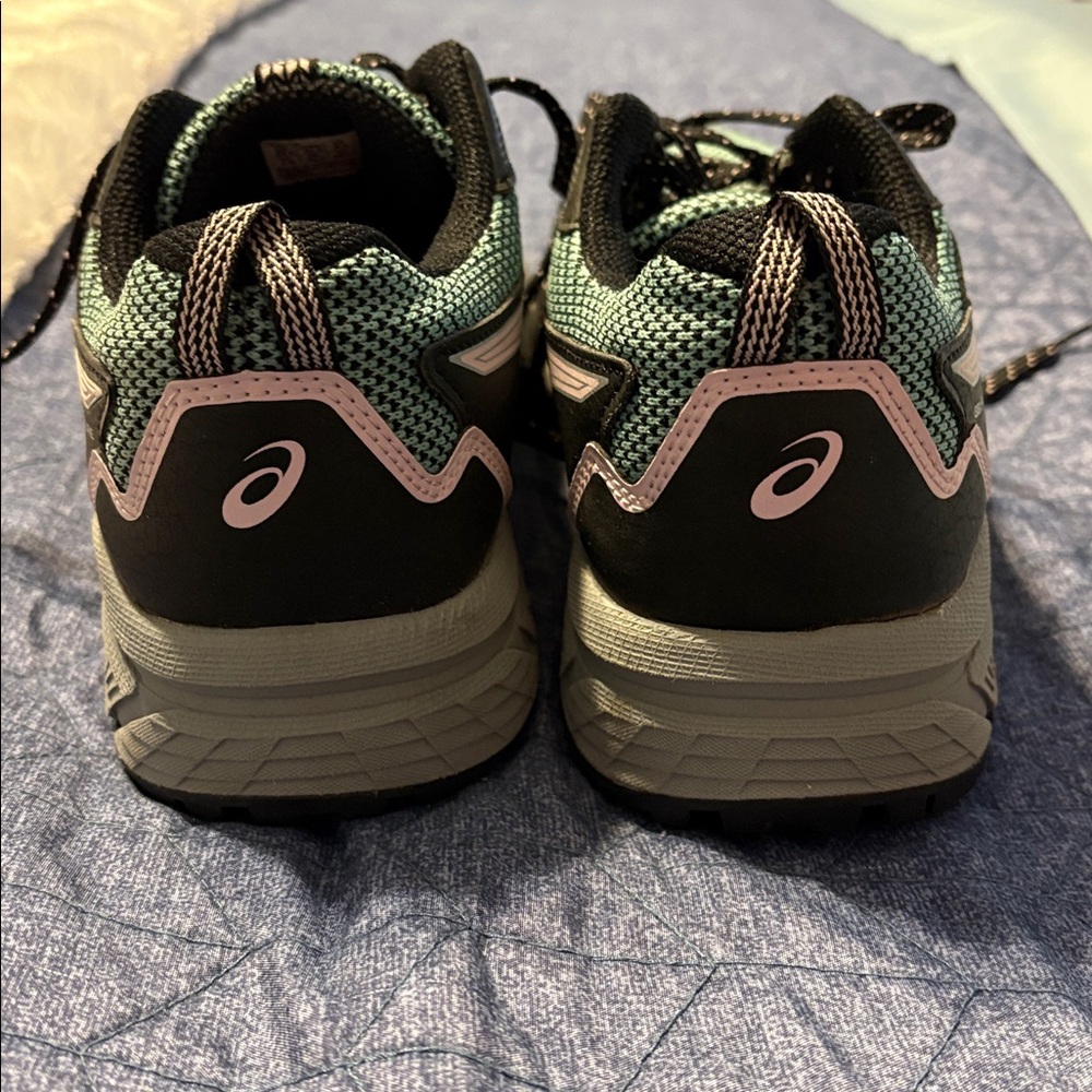 Asics Gel Venture 8 Women's Black , Pink and Mint Running Shoes - Picture 7 of 7